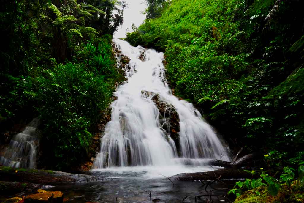 One of the waterfalls to see on a nature walking safari in Bwindi Impenetrable National Park