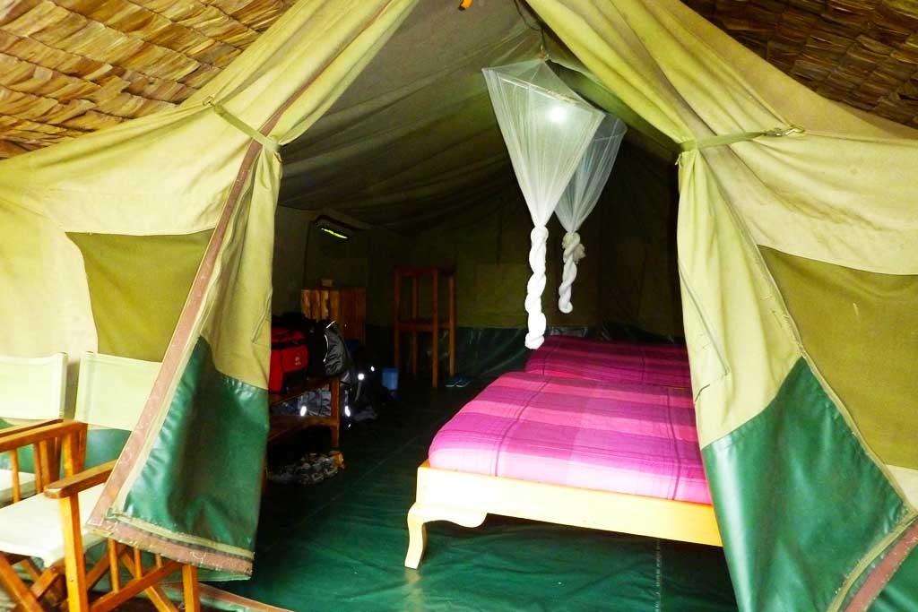 A view of one of the camps at Lake Kitandara Tented Camp in Bwindi Impenetrable National Park