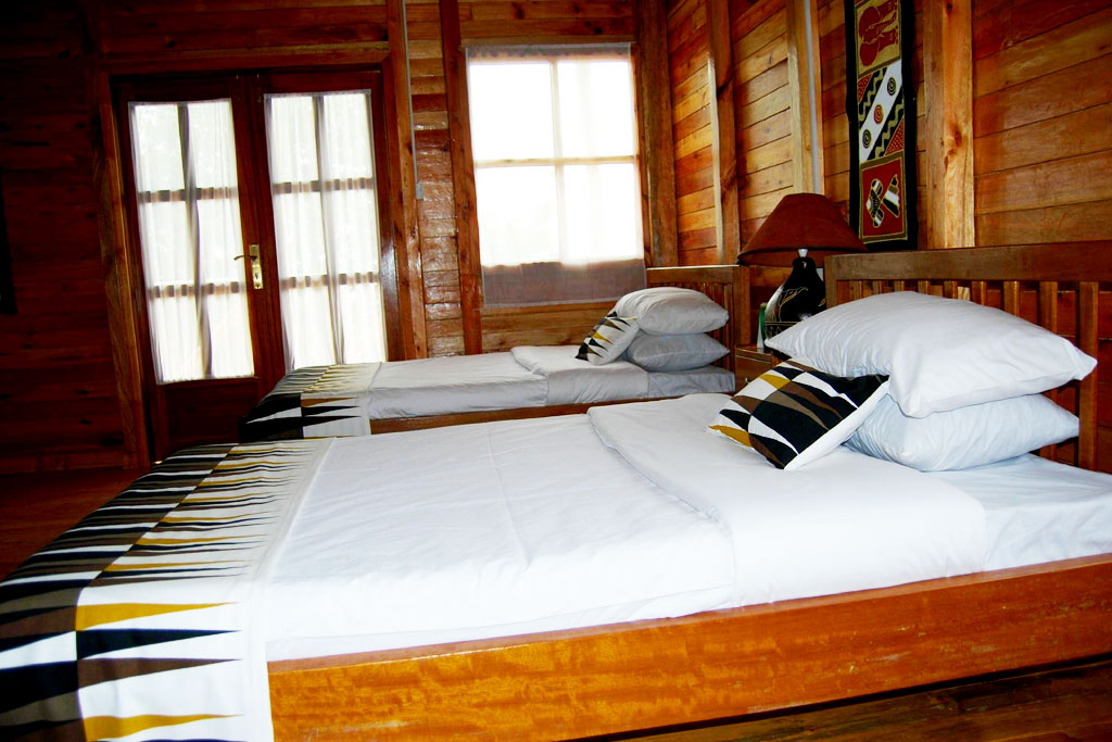 One of the double rooms at Ruhija Gorilla Safari Lodge, Bwindi Impenetrable National Park