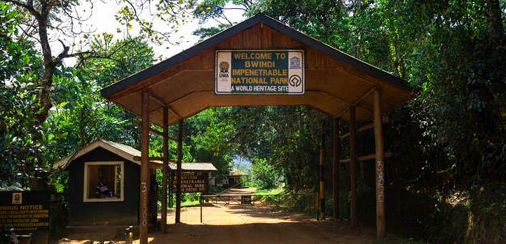 Buhoma entrance gate, Bwindi Impenetrable National Park